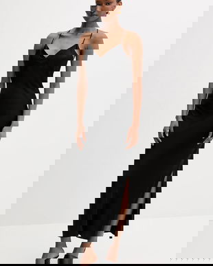 Silvian Heach rochie MAPHANE culoarea negru, maxi, drept, GPA25532VE