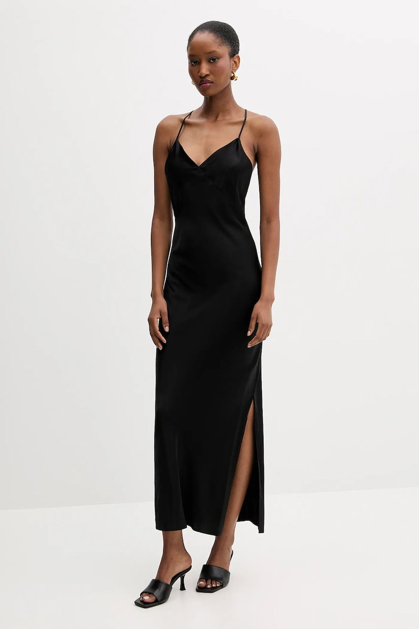 Silvian Heach rochie MAPHANE culoarea negru, maxi, drept, GPA25532VE