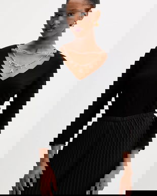 Silvian Heach pulover SANKE culoarea negru, light, GPA25128MA