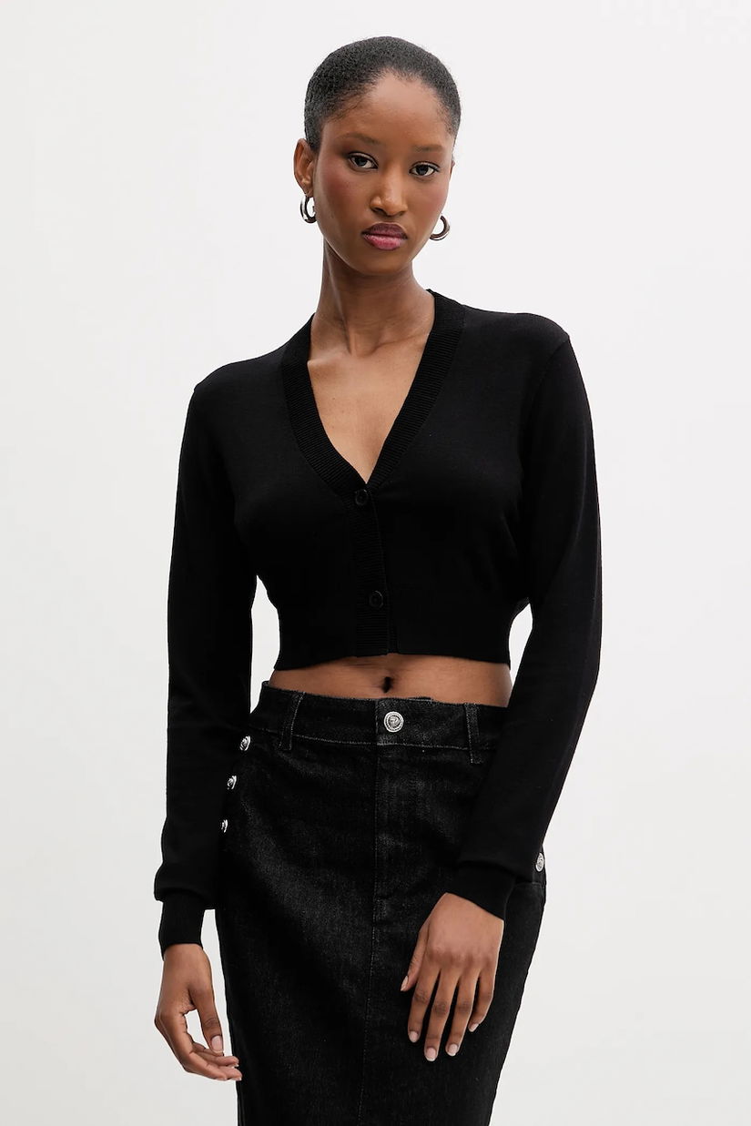 Silvian Heach cardigan LIKOPIO culoarea negru, light, GPA25383CD