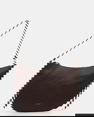 Coccinelle poșetă culoarea maro, E1 SHA 13 02 01