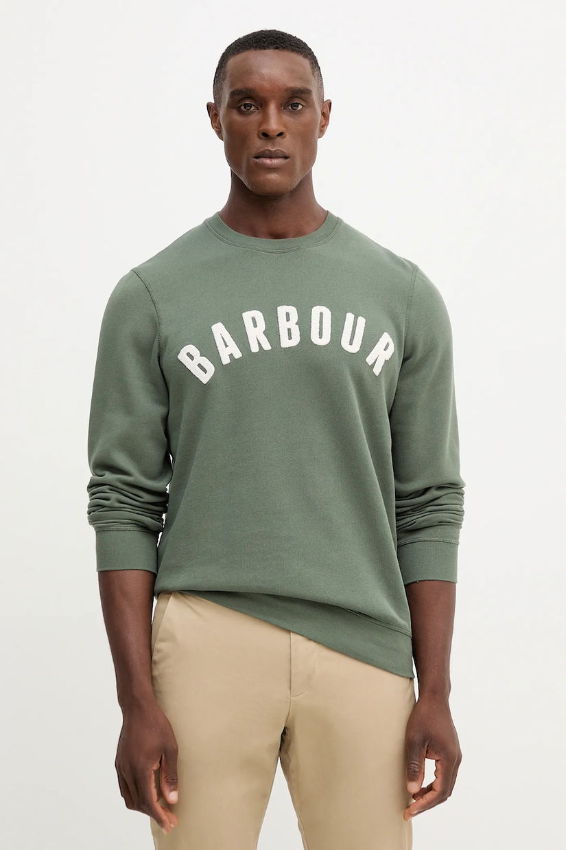 Barbour bluza culoarea galben, melanj