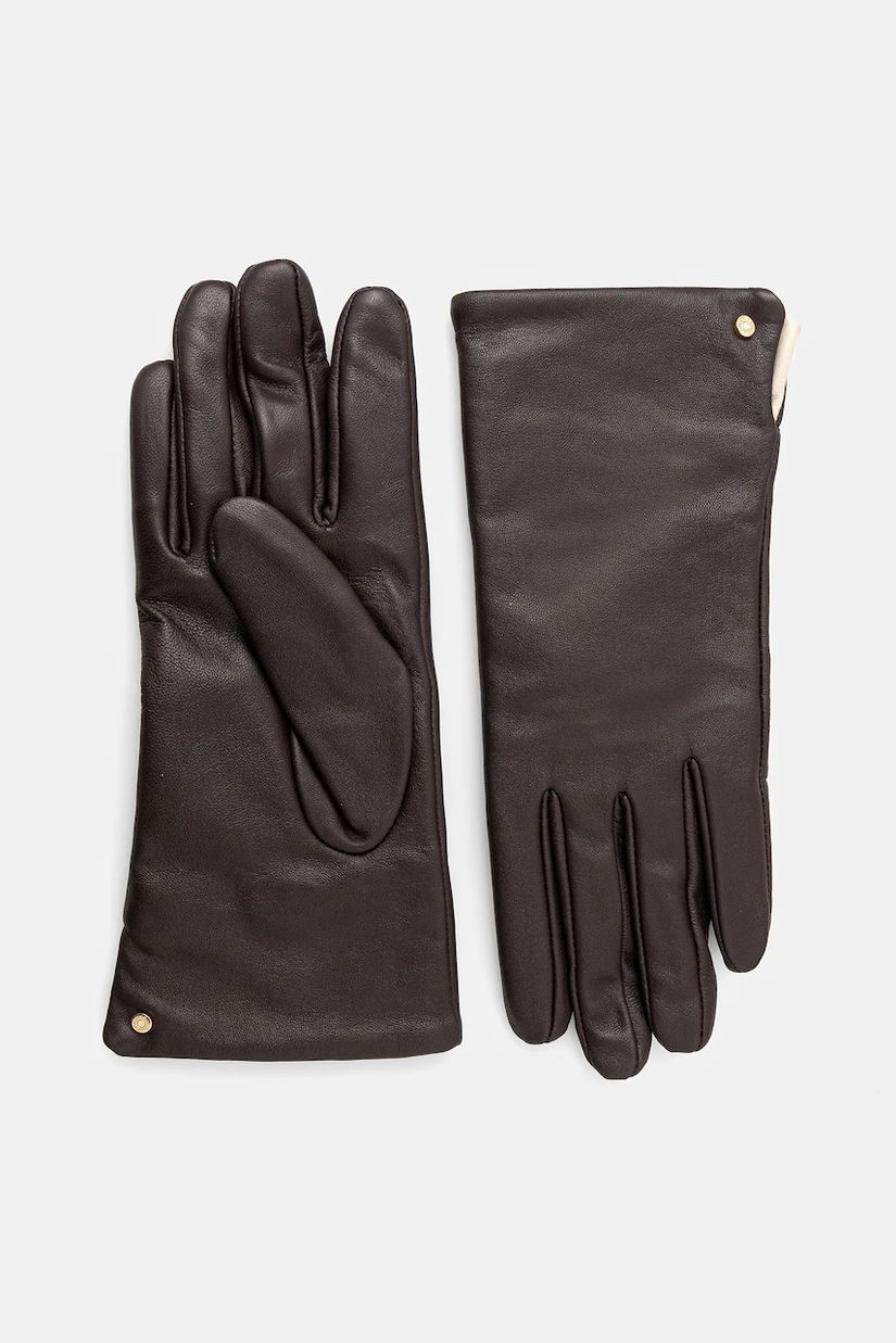 Gianni Chiarini mănuși de piele culoarea negru, GN 11127 NA