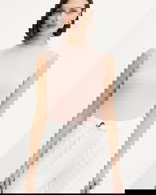 BOSS vestă culoarea negru, cu turtleneck, 50473237