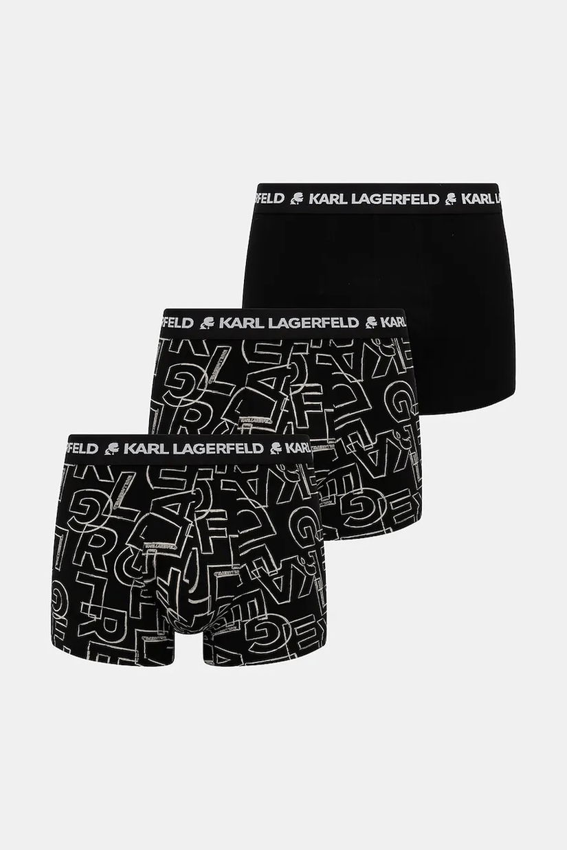 Karl Lagerfeld boxeri 3-pack culoarea negru, A3M47014