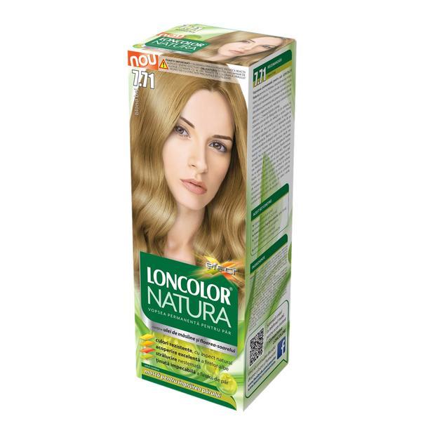 SHORT LIFE - Vopsea Permanenta pentru Par Loncolor Natura, nuanta 7.71 blond bej