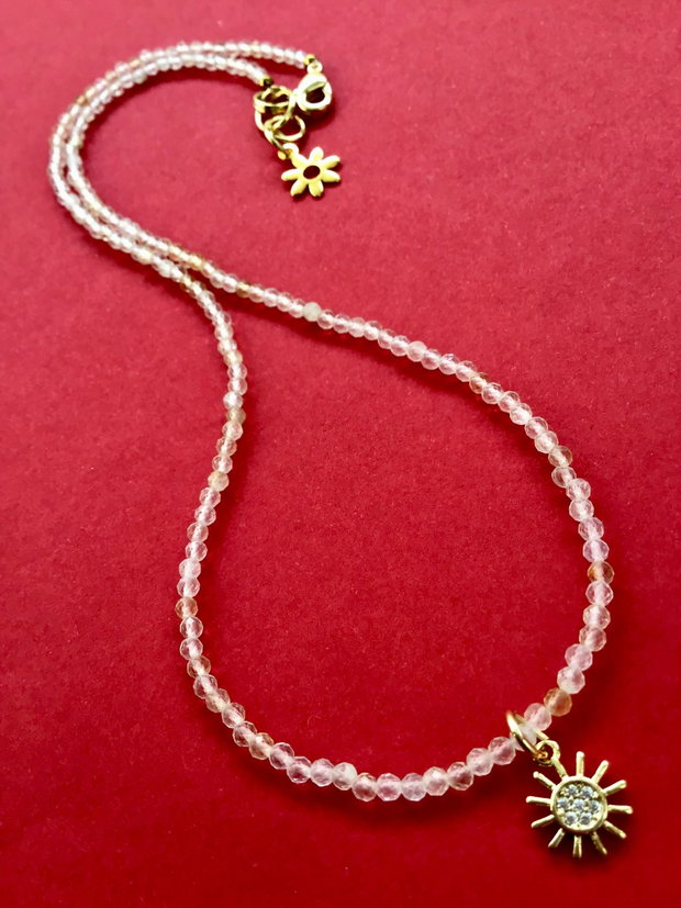 Set Coliere CHOKER citrin & hematite aurii