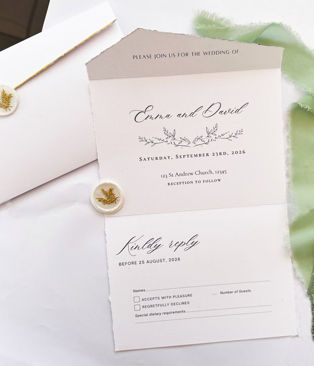 Invitatie de Nunta stil Plic