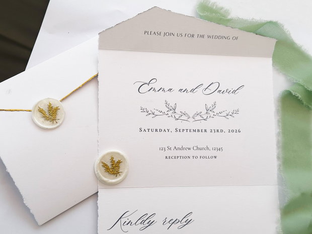 Invitatie de Nunta stil Plic