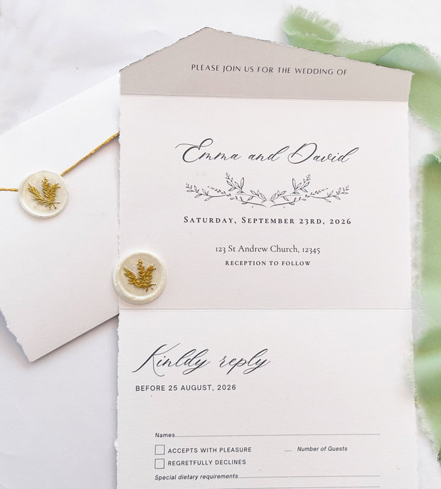 Invitatie de Nunta stil Plic