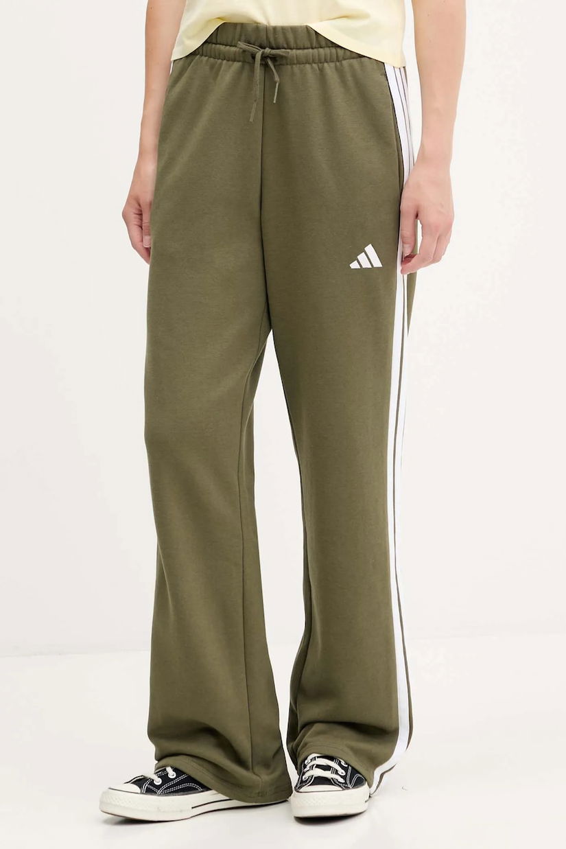 adidas pantaloni de trening culoarea verde, cu imprimeu, JX7708