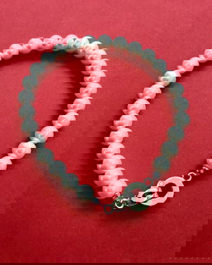 Bratara perle de Mallorca albe