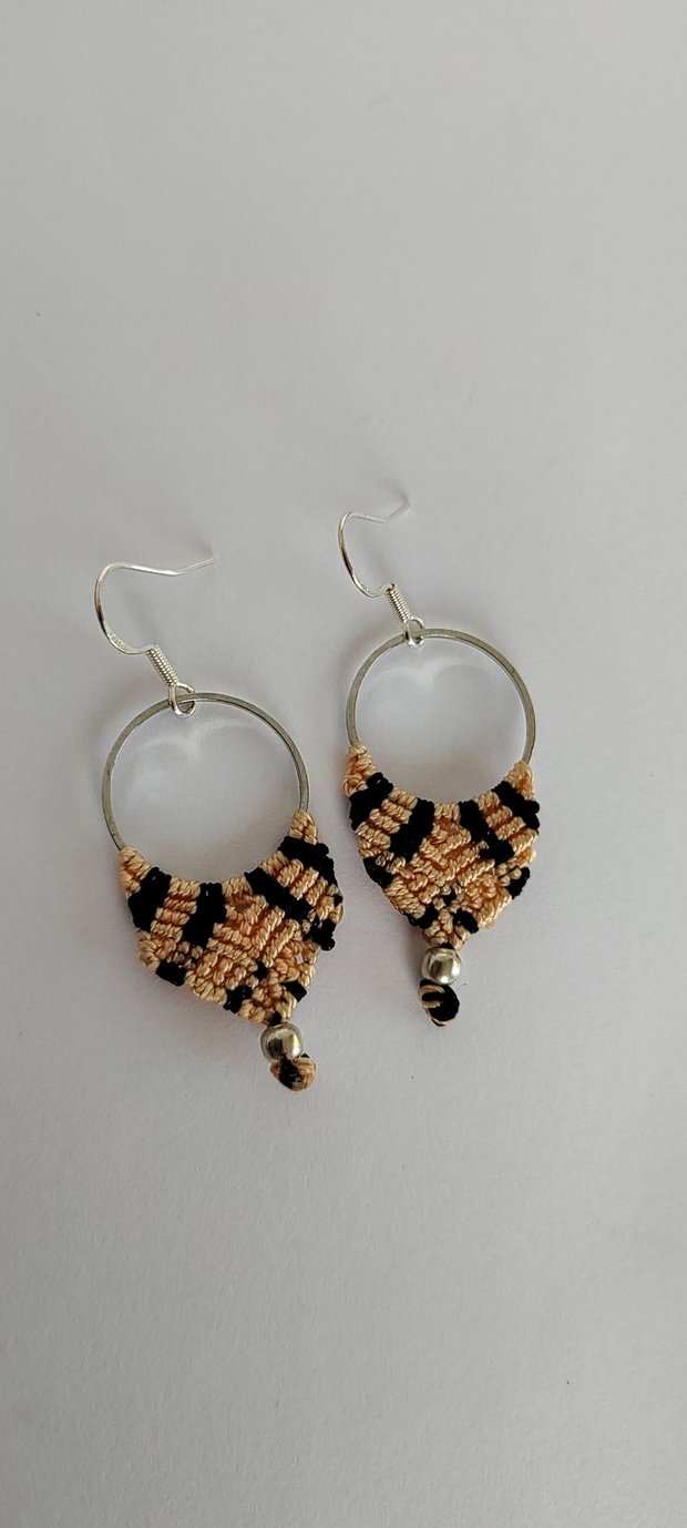 cercei unicat , cercei boho, cercei din macrame.