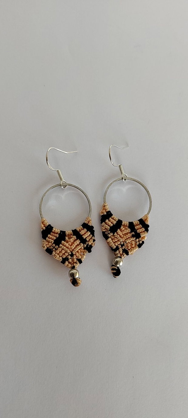 cercei unicat , cercei boho, cercei din macrame.