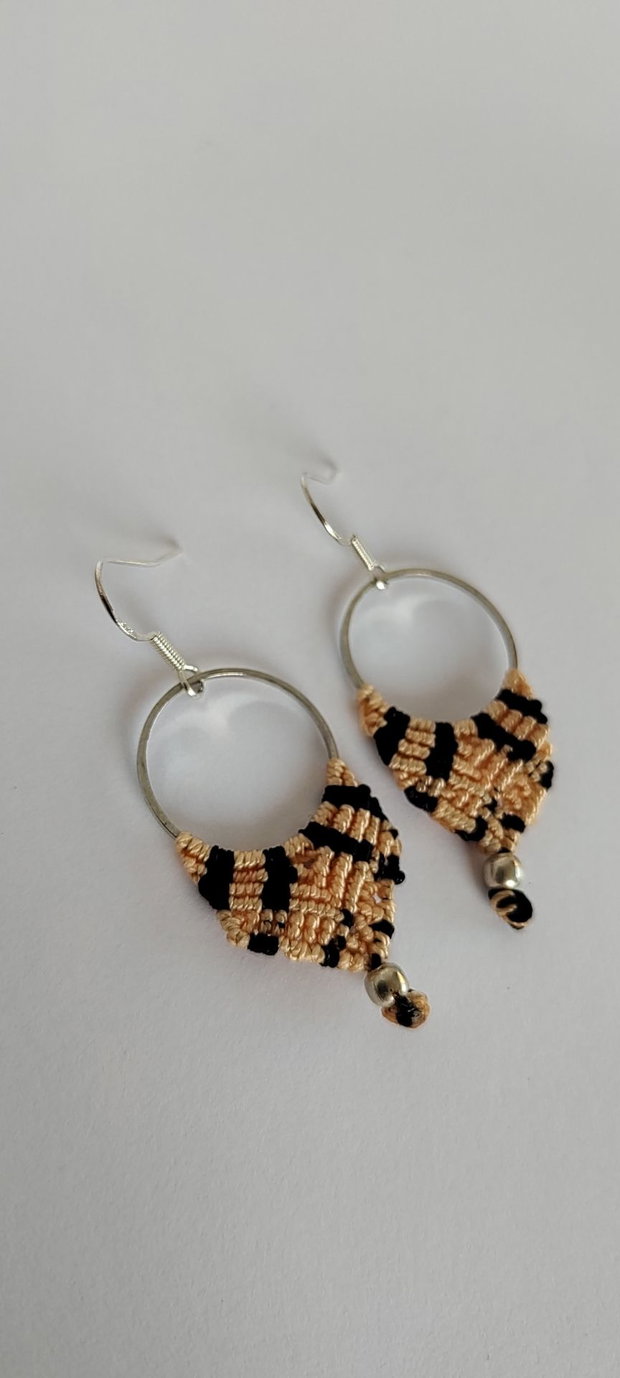cercei unicat , cercei boho, cercei din macrame.