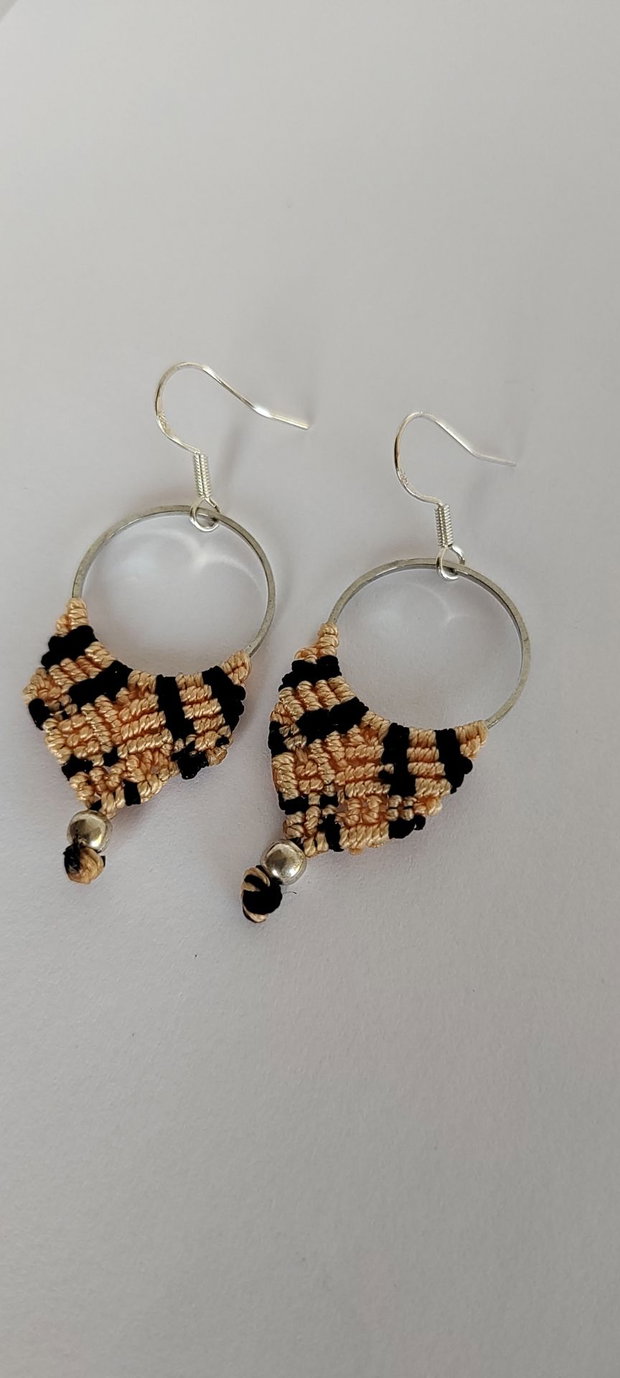 cercei unicat , cercei boho, cercei din macrame.