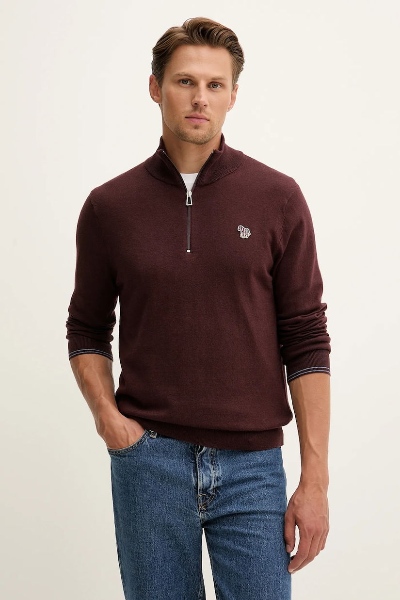 PS Paul Smith pulover din amestec de lână culoarea negru, cu turtleneck, M2R.531XZ.N22226