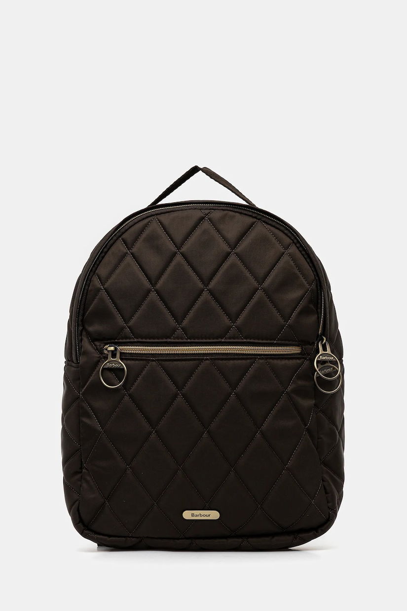 Barbour rucsac culoarea verde, mare, uni, LBA0394