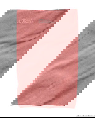 Jack Wolfskin fular impletit culoarea portocaliu, neted