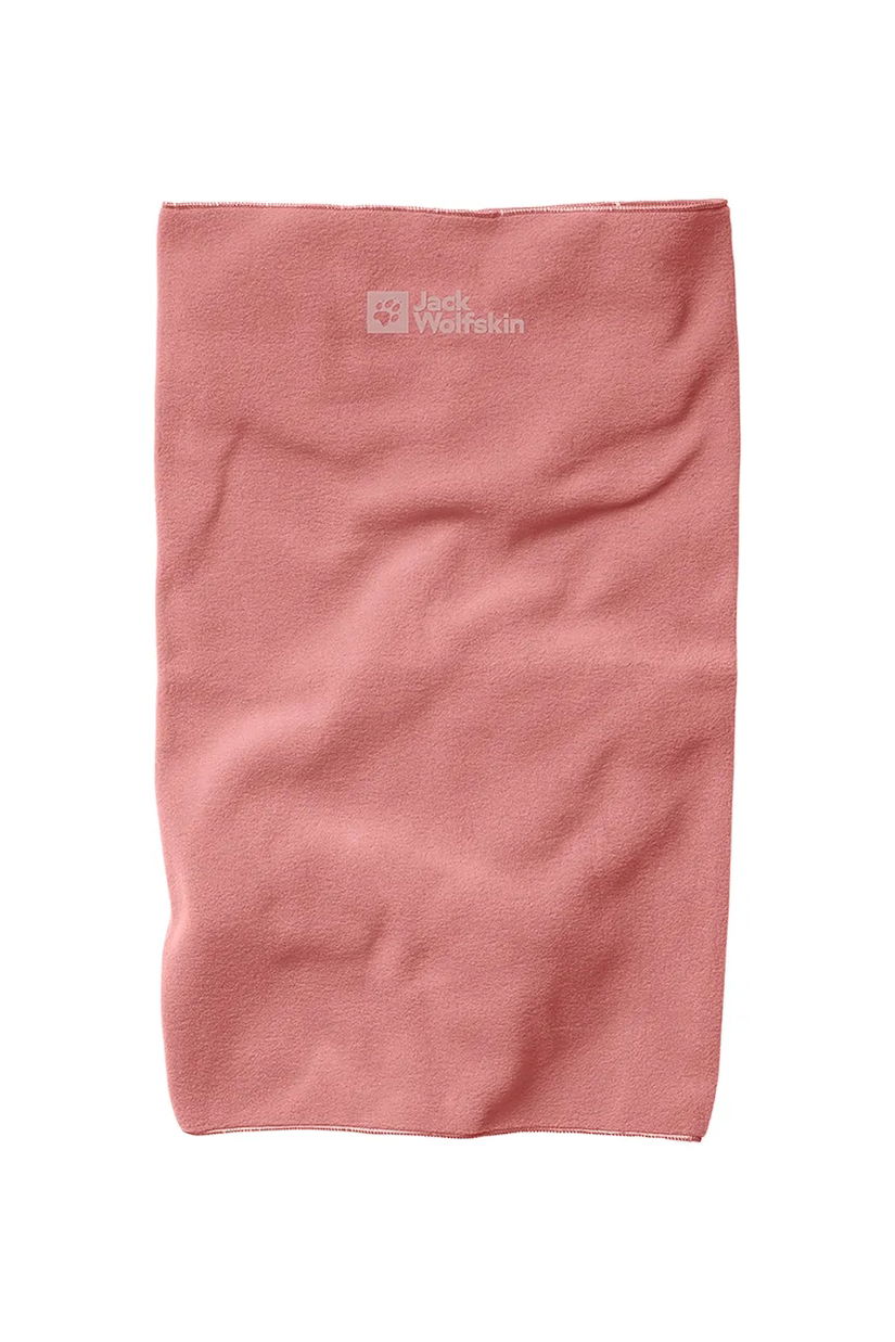 Jack Wolfskin fular impletit culoarea portocaliu, neted