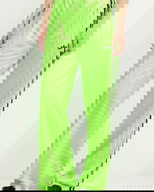 adidas Originals pantaloni de trening Firebird culoarea verde, cu imprimeu, JW1228