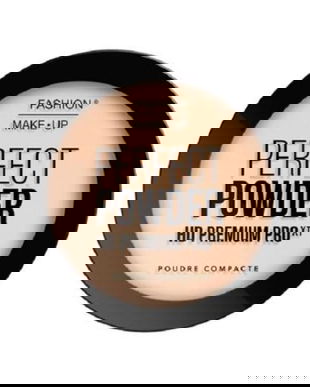 Pudra compacta, Fashion Make-up, Perfect Powder HD Premium PRO -01 Porcelaine