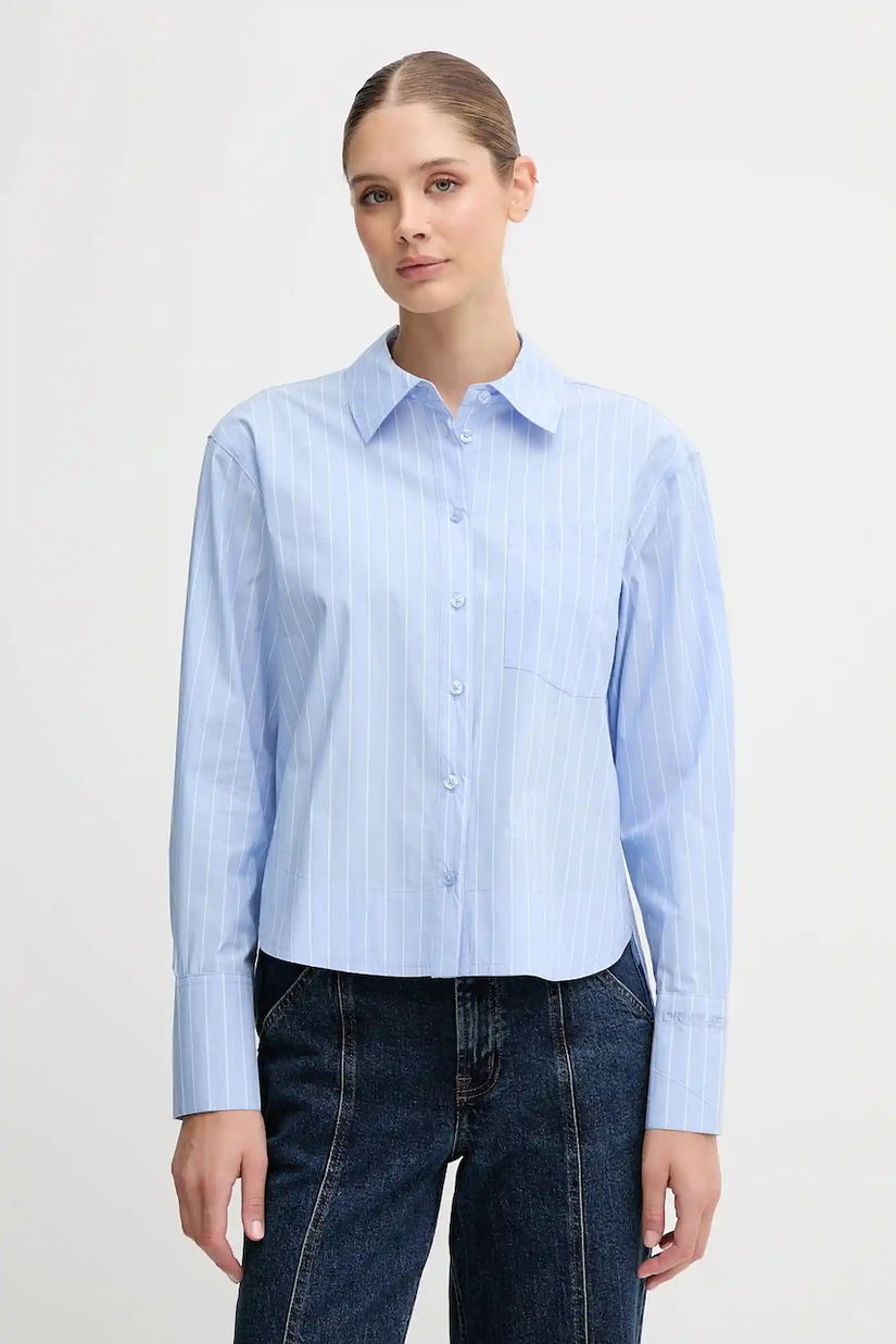 Dkny camasa din bumbac cu guler clasic, relaxed, DJ5W2129