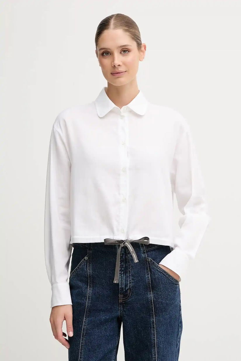 Colmar camasa din bumbac culoarea alb, cu guler clasic, relaxed, 8431.2ZS