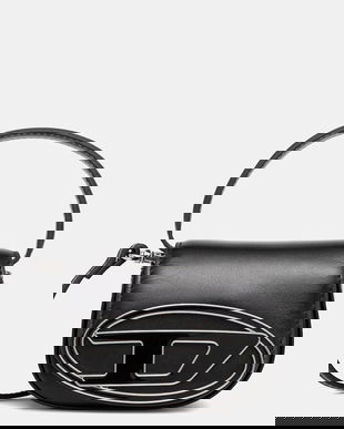 Diesel poseta de piele 1DR 1DR culoarea negru, X08709.PR818