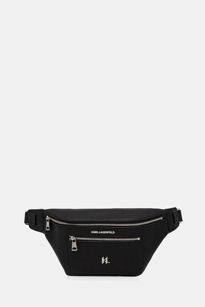 Karl Lagerfeld borseta de piele culoarea negru, 554451.815911