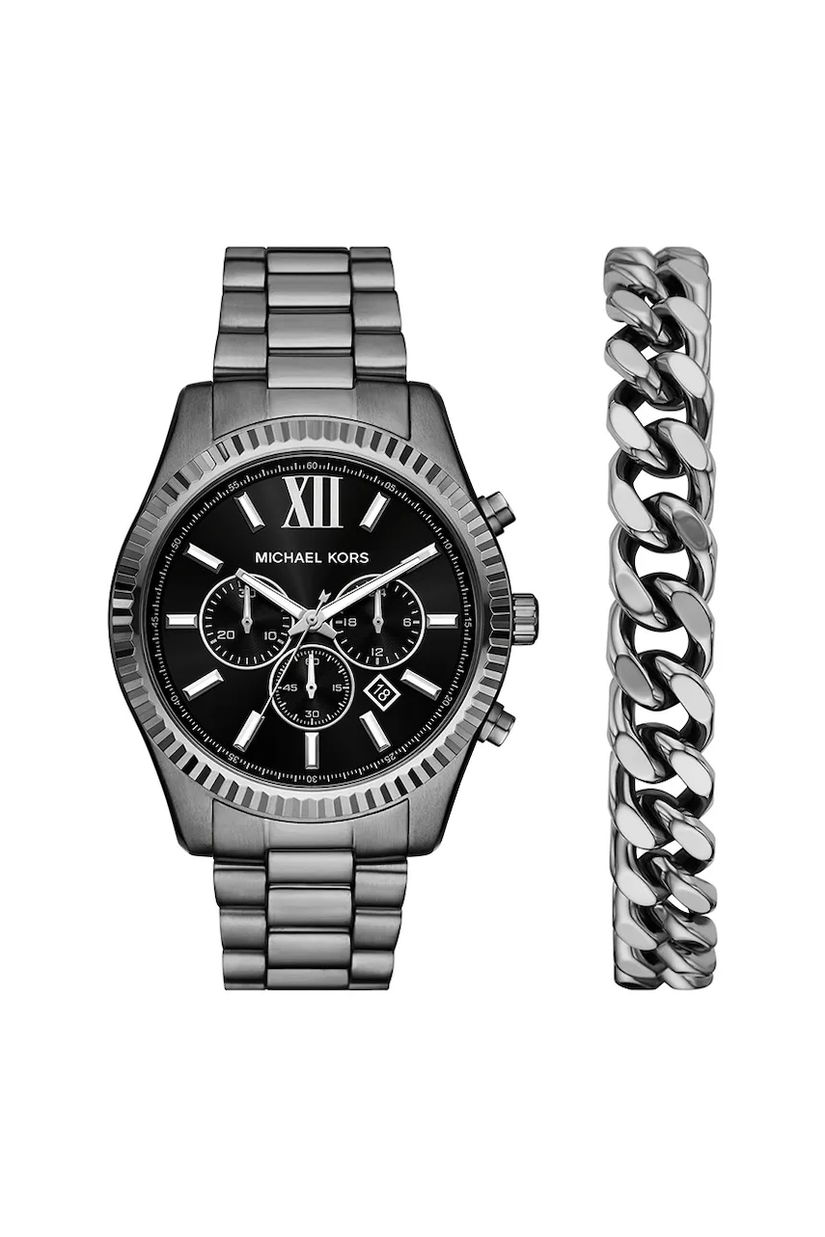 Michael Kors ceas și brățară culoarea argintiu, MK9217SET