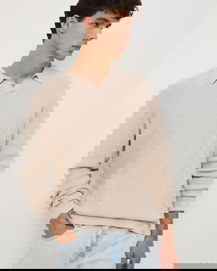 Medicine pulover culoarea bej, light