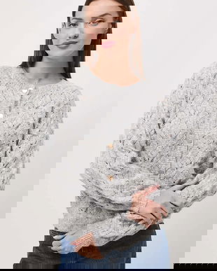 Medicine cardigan culoarea gri, călduros