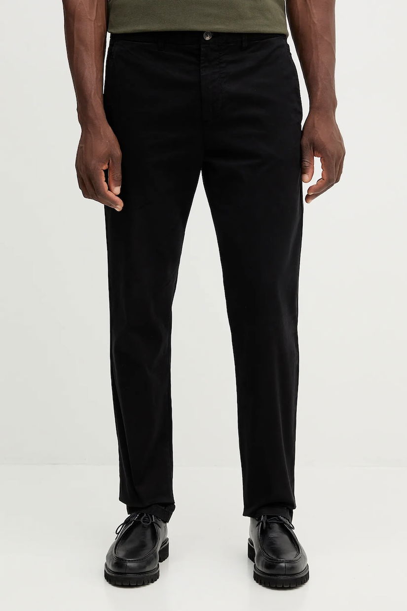 United Colors of Benetton pantaloni bărbați, culoarea negru, drepți 4TZYUF04P