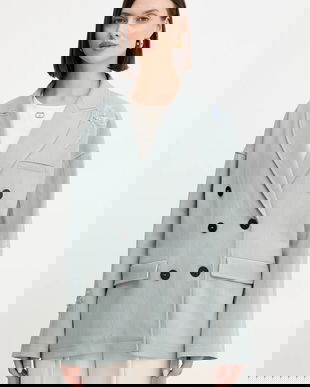 Forte Forte sacou culoarea verde, cu doua randuri de nasturi, 14033bis.my.jacket