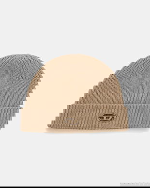 Diesel caciula de lana K-ARAC culoarea verde, A19682.0KCAE