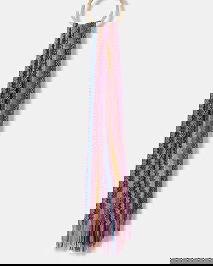 Missoni esarfa de lana culoarea roz, modelator, SC35WMDA224