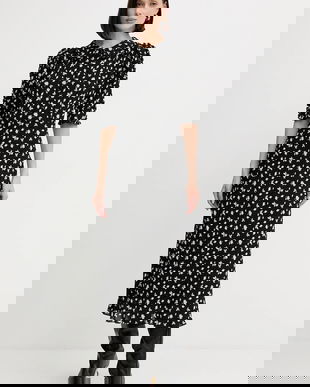 Luisa Spagnoli rochie culoarea negru, maxi, evazati, 542392