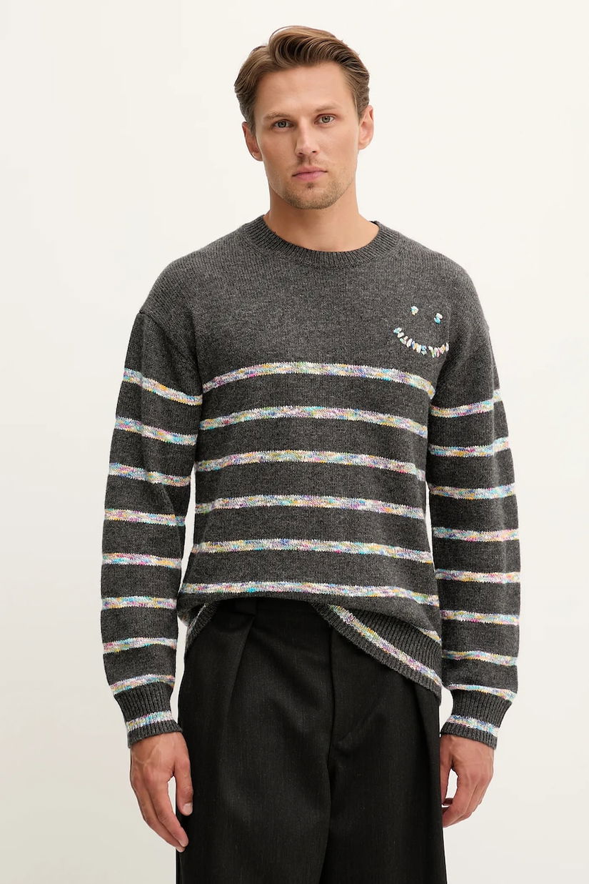 PS Paul Smith pulover de lana culoarea gri, M2R-507Z-T22516