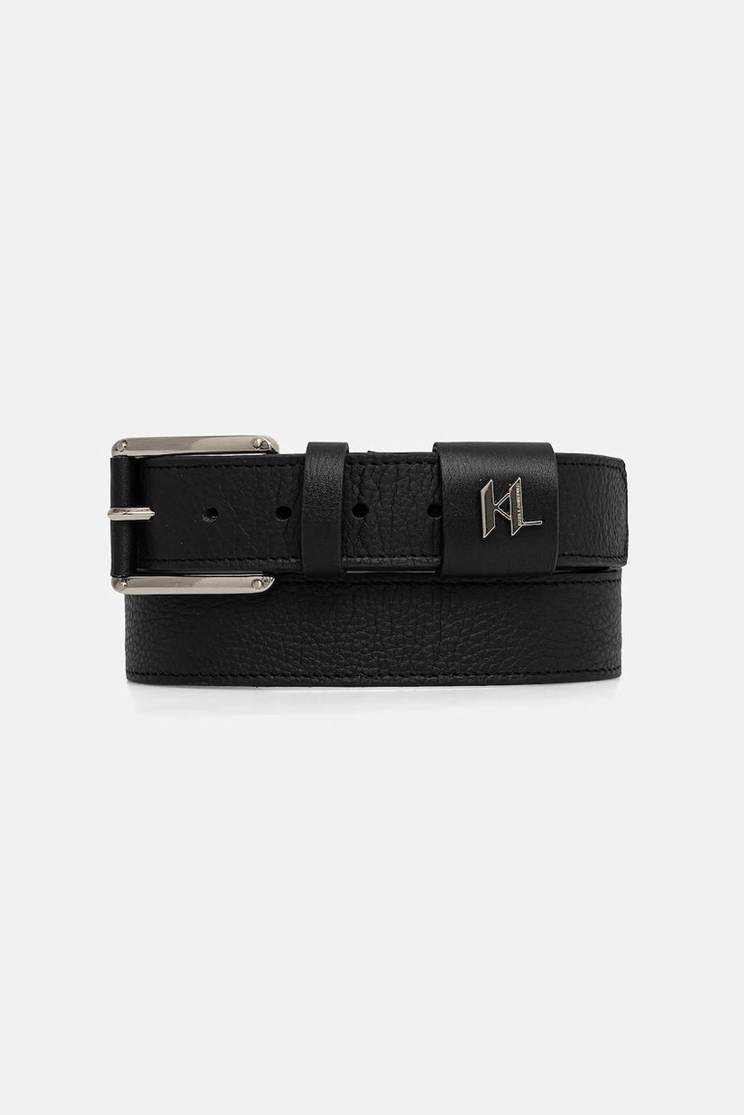 Karl Lagerfeld curea de piele culoarea negru, 554451.815300