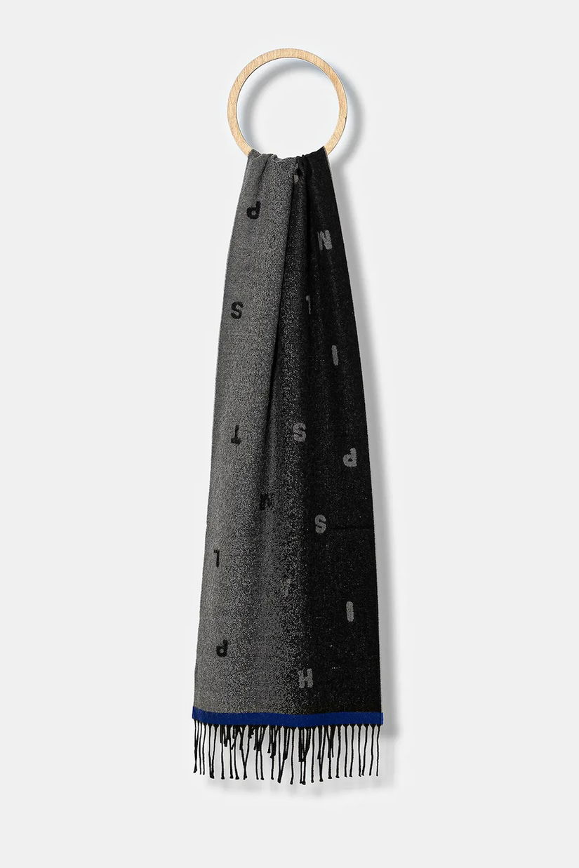 Paul Smith esarfa de lana culoarea negru, modelator, M1A-150C-T711