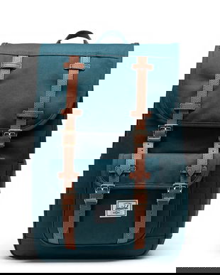 Herschel rucsac Little America™ Mid 21 L culoarea verde, mare, uni, 11391-06551-OS