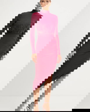 Silvian Heach rochie KIRUNDO culoarea bordo, maxi, mulata, GPA25357VE