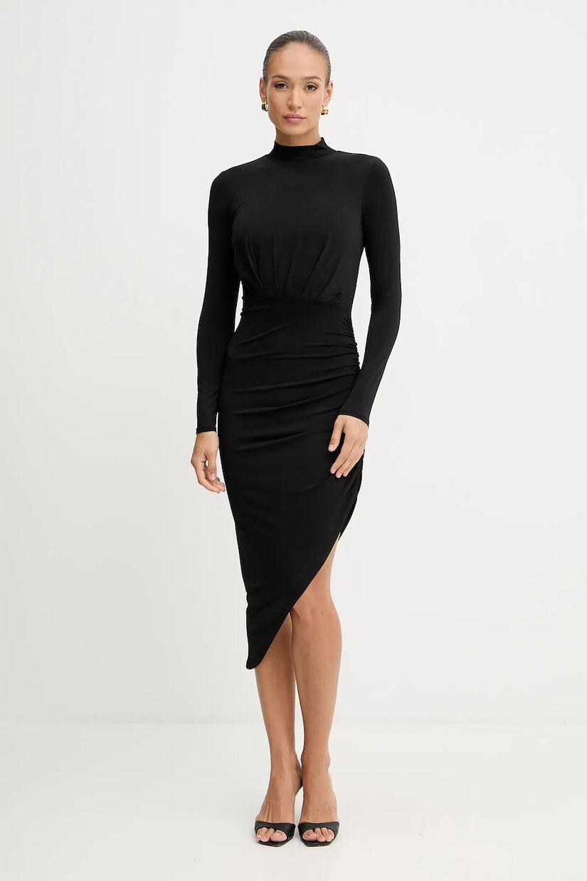 Silvian Heach rochie KIRUNDO culoarea negru, maxi, mulata, GPA25357VE