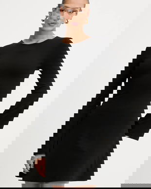 Silvian Heach rochie KOGHO culoarea negru, mini, evazati, GPA25449VE