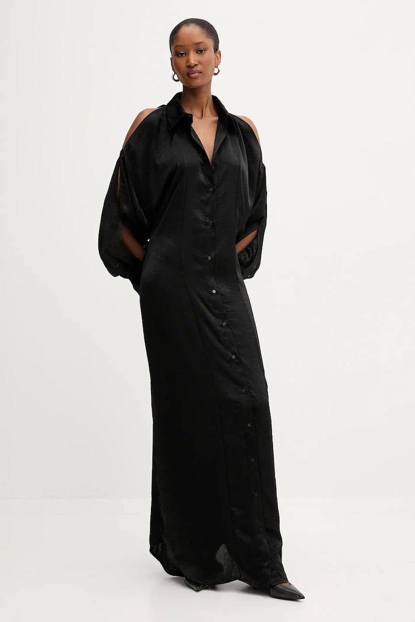 PRESSIAT rochie culoarea negru, PRE414FW24