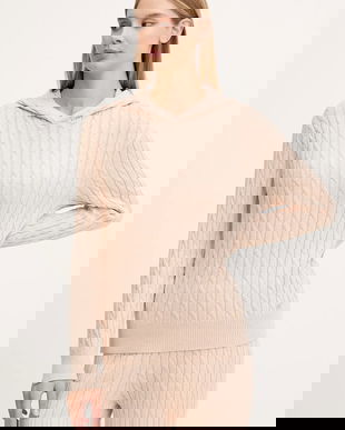 Chantelle pulover TWIST culoarea bej, C1A2L0