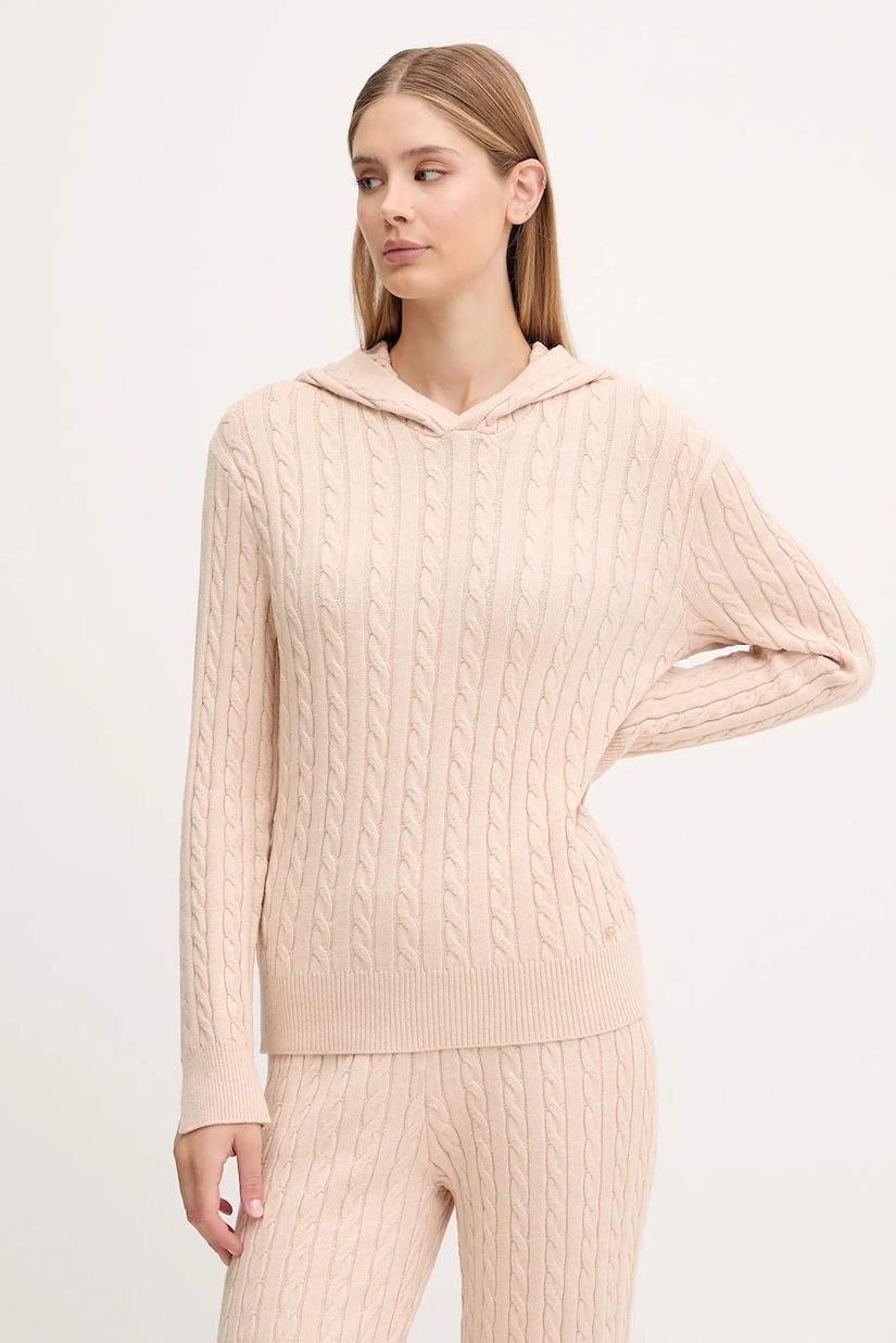 Chantelle pulover TWIST culoarea bej, C1A2L0