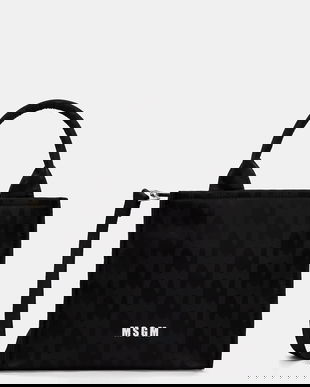 MSGM geantă culoarea negru, 3740MZ78.640