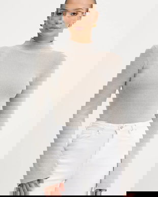 Silvian Heach pulover ANASI culoarea gri, light, cu turtleneck, GPA25251LU